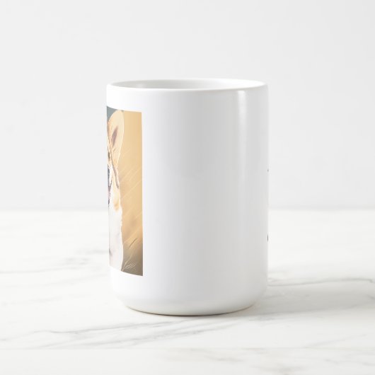 コーギが大好き |かわいい犬のオーナー コーヒーマグカップ (中央)