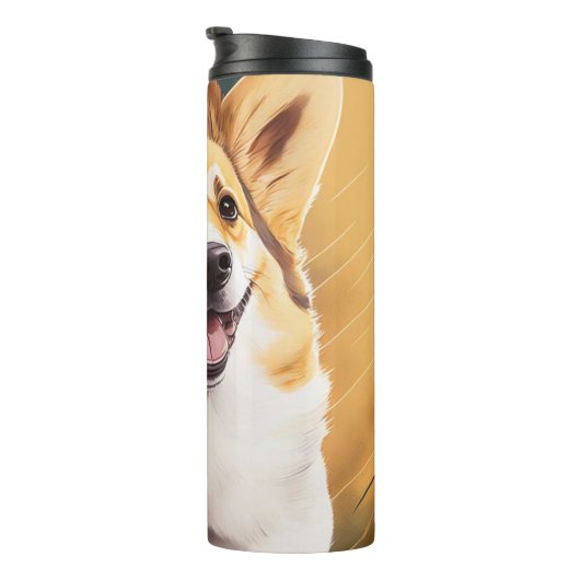 コーギが大好き |かわいい犬のオーナー タンブラー (回転右)