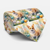 コーギとイースターエッグホリデー ネクタイ (ロール)