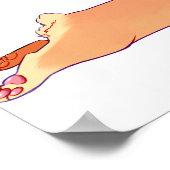 コーギのポスターの貼り付け ポスター (角)