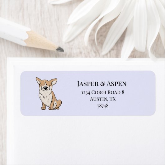 コーギの住所 ラベル (インサイチュ)