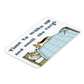 コーギの匂いを嗅いで目を覚ます時間 マグネット (左側)