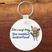 コーギの物だ キーホルダー (正面)