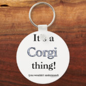 コーギの物 キーホルダー (正面)