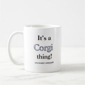 コーギの物 コーヒーマグカップ (左)