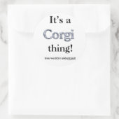 コーギの物 ラウンドシール (バッグ)