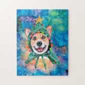 コーギは犬のクリスマスを育てる ジグソーパズル (縦)