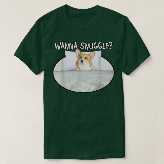 コーギを寄り添いたい Tシャツ (デザイン正面)