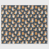 コーギインかわいいスタイル ラッピングペーパー (フラット)