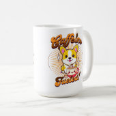 コーギカフェイン燃料だ! コーヒーマグカップ (正面右)