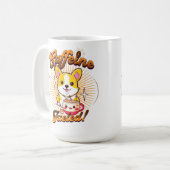 コーギカフェイン燃料だ! コーヒーマグカップ (正面左)