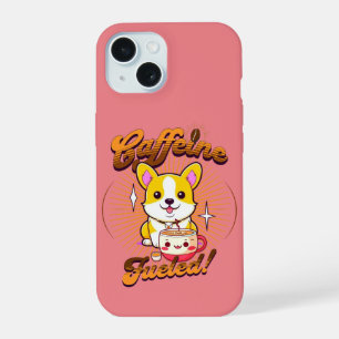コーギカフェイン燃料だ! iPhone 15ケース