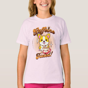 コーギカフェイン燃料だ！ Tシャツ