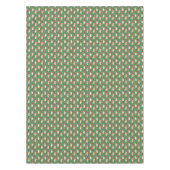 コーギクリスマスキャンディーケーンパターン テーブルクロス (正面)