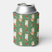 コーギクリスマスキャンディーケーンパターン 缶クーラー (缶裏面)