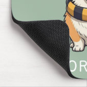 コーギコルゲックオングリーン | 犬好きのプレゼント マウスパッド (コーナー)