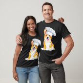 コーギシェフかわいい犬のシェフハ Tシャツ (ユニセックス)