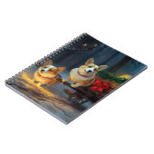 コーギスノーイスレクリスマスデコール ノートブック (左側)