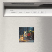 コーギスノーイスレクリスマスデコール マグネット (インサイチュ (食洗機))