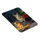 コーギスノーイスレクリスマスデコール マグネット (右側)