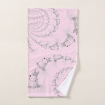 コーギスパイラルハンドタオル