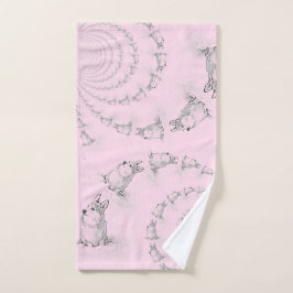 コーギスパイラルハンドタオル ハンドタオル