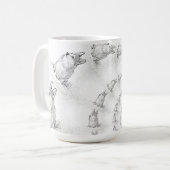 コーギスパイラルパターン大マグカップ コーヒーマグカップ (正面左)