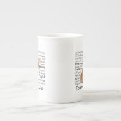 コーギトレイトボーン中国マグカップ ボーンチャイナマグカップ (正面)