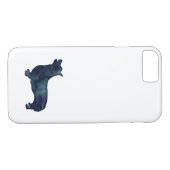 コーギドッグは黒い水色のシルエットを育成 Case-Mate iPhoneケース (裏面(横))