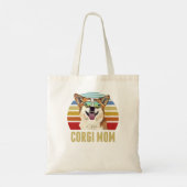 コーギドッグコーギ最高のスドッグママレトロ夕日Be トートバッグ (裏面)