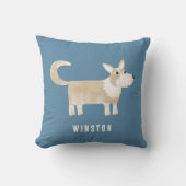 コーギドッグパーソナライズされた クッション (正面)