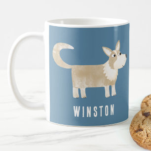 コーギドッグパーソナライズされた コーヒーマグカップ
