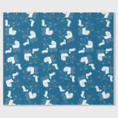 コーギドッグベビーシャワーパピーウェルシュブルーボーイ ラッピングペーパー (フラット)