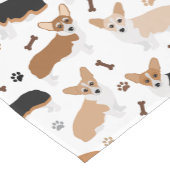 コーギドッグポーズショートテーブルランナー ショートテーブルランナー (コーナー)