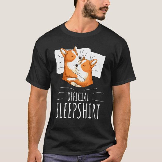 コーギドッグ公式睡眠 Tシャツ (正面)