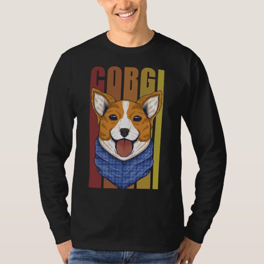 コーギドッグ愛好家 Tシャツ (正面)