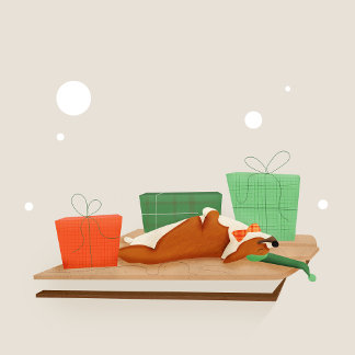 コーギナッピングギフトラベル ギフトタグ