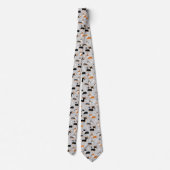 コーギパターングレー ネクタイ (裏面)