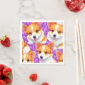 コーギパターン スタンダードカクテルナプキン (インサイチュ)