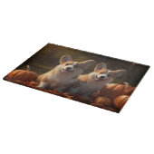 コーギパピーオータムデライトカボチャ カッティングボード (角)