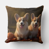 コーギパピーオータムデライトカボチャ クッション (正面)