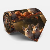 コーギパピーオータムデライトカボチャ ネクタイ (ロール)