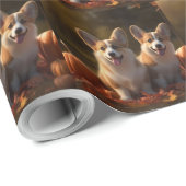 コーギパピーオータムデライトカボチャ ラッピングペーパー (ロールコーナー)