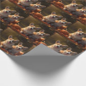 コーギパピーオータムデライトカボチャ ラッピングペーパー (角)