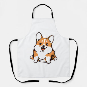 コーギパピーカワイドッグラバーレトロ エプロン