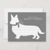 コーギパピードッグペンブロークウェルシュサンキューカード サンキューカード (正面)