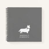 コーギパピードッグペンブロークウェルシュノート ノートブック (正面)