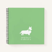 コーギパピードッグペンブロークウェルシュノート ノートブック (正面)