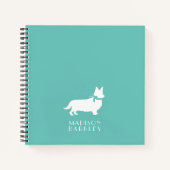 コーギパピードッグペンブロークウェルシュノート ノートブック (正面)