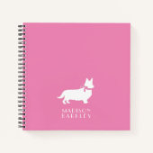 コーギパピードッグペンブロークウェルシュノート ノートブック (正面)